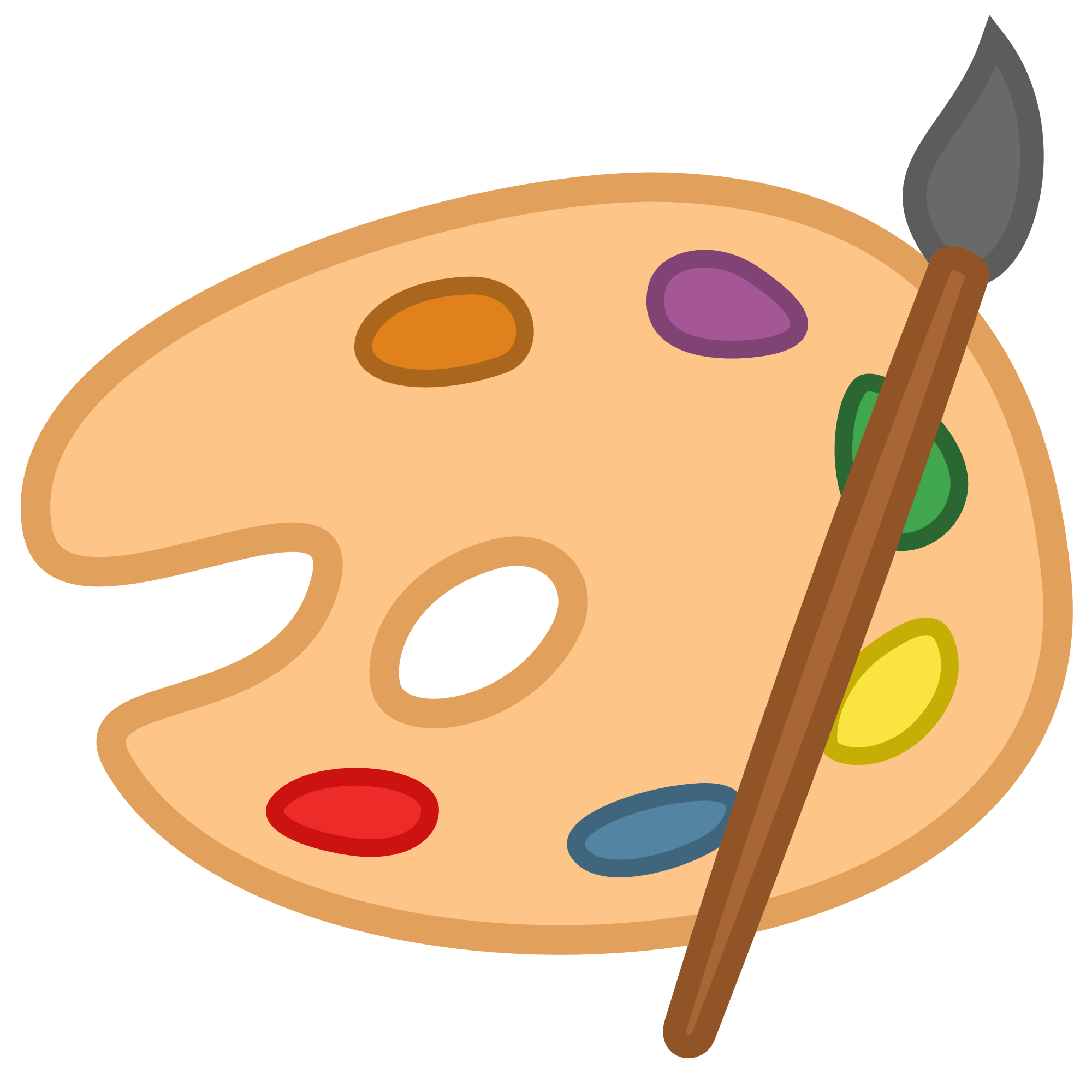 Paint palette clipart kid