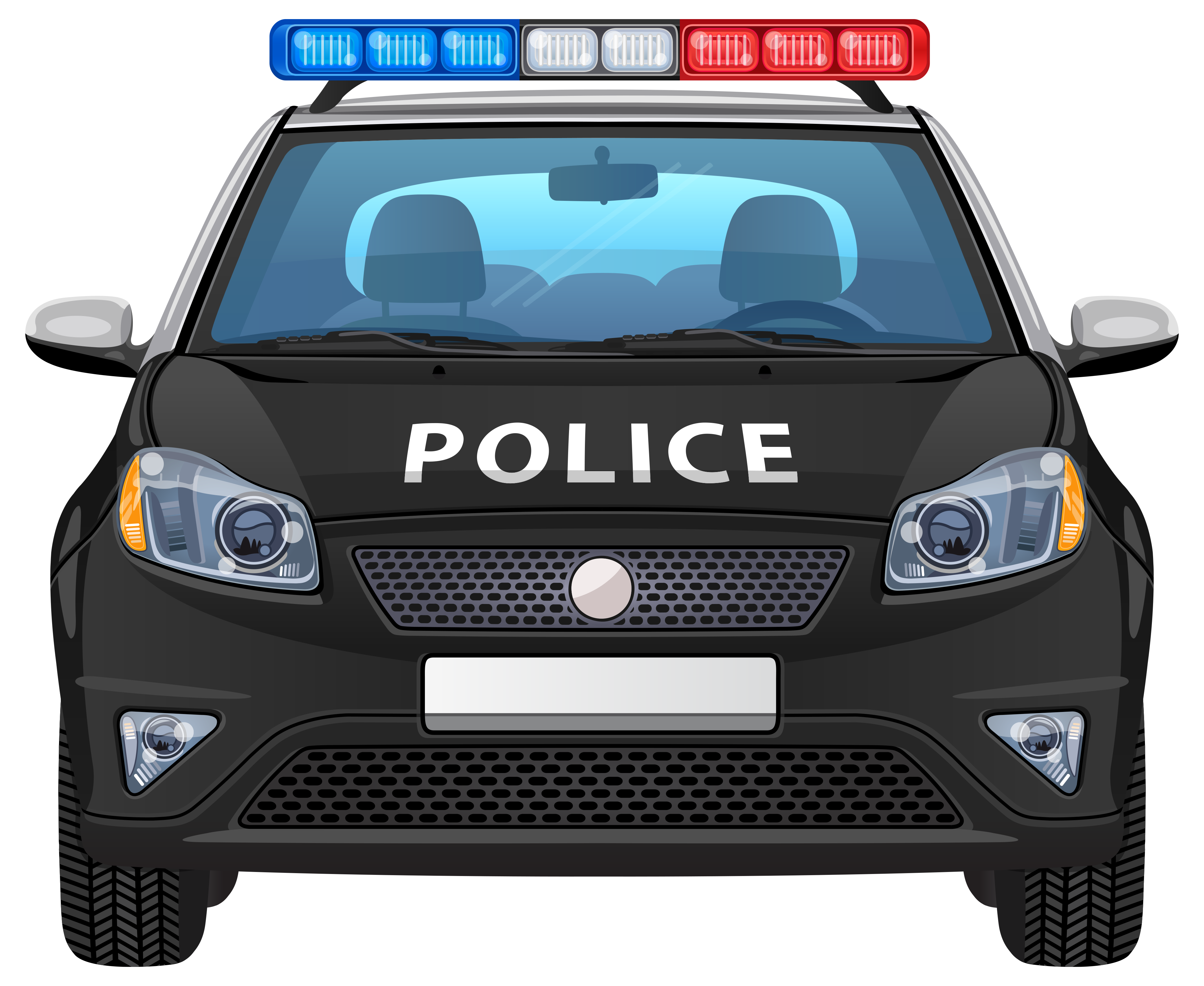 Police car clip art image 2