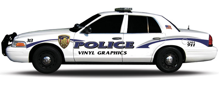 Police car decals graphic robotexpo clipart
