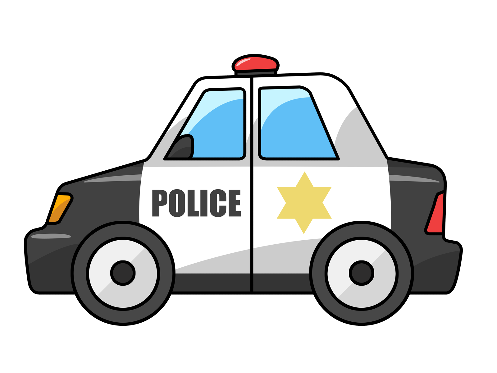 Police car free to use clipart