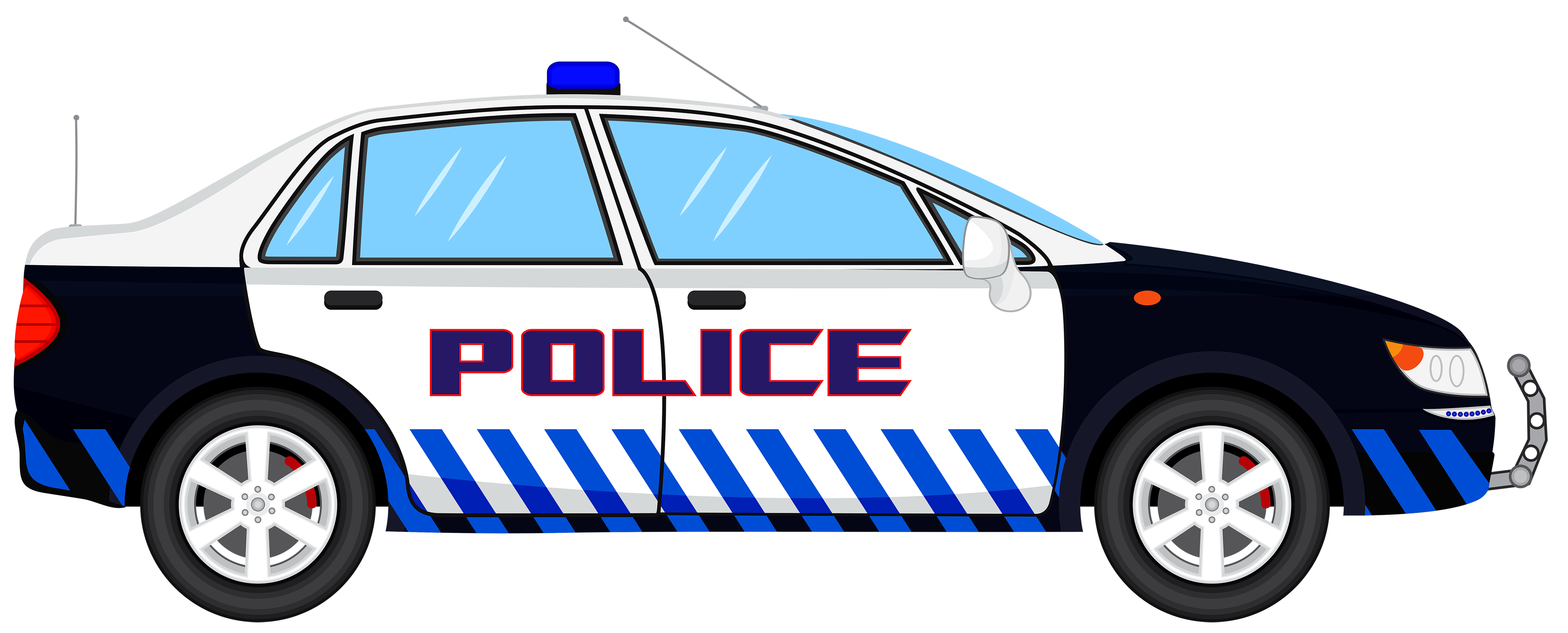 Police car transparent clip art image