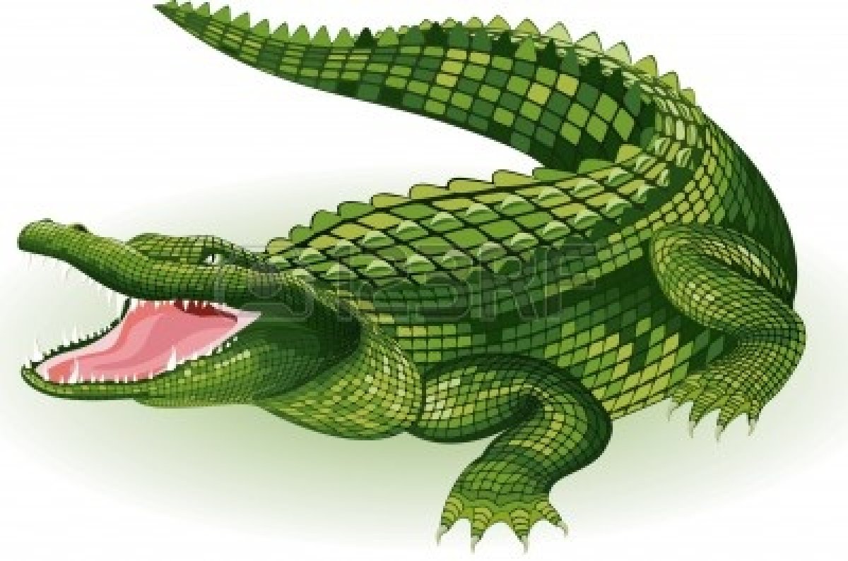 Scary crocodile clipart kid 2