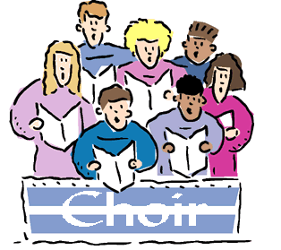 School choir clipart kid