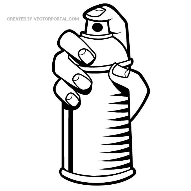 Spray paint clip art free vector freevectors