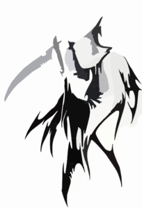 Tribal grim reaper tattoo wicked cool clip art at