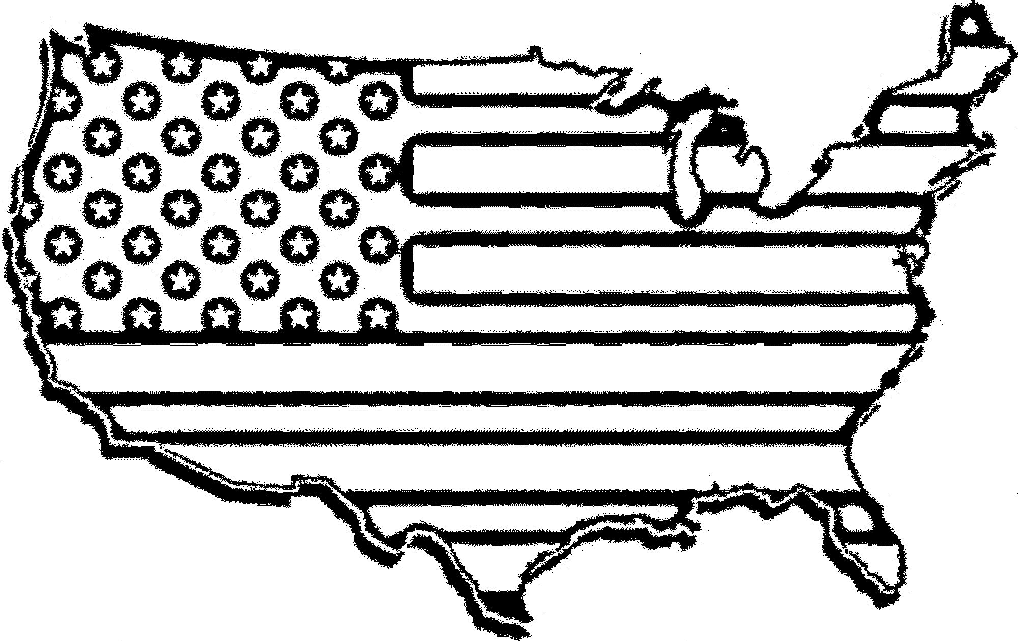 Us flag american flag clipart to color