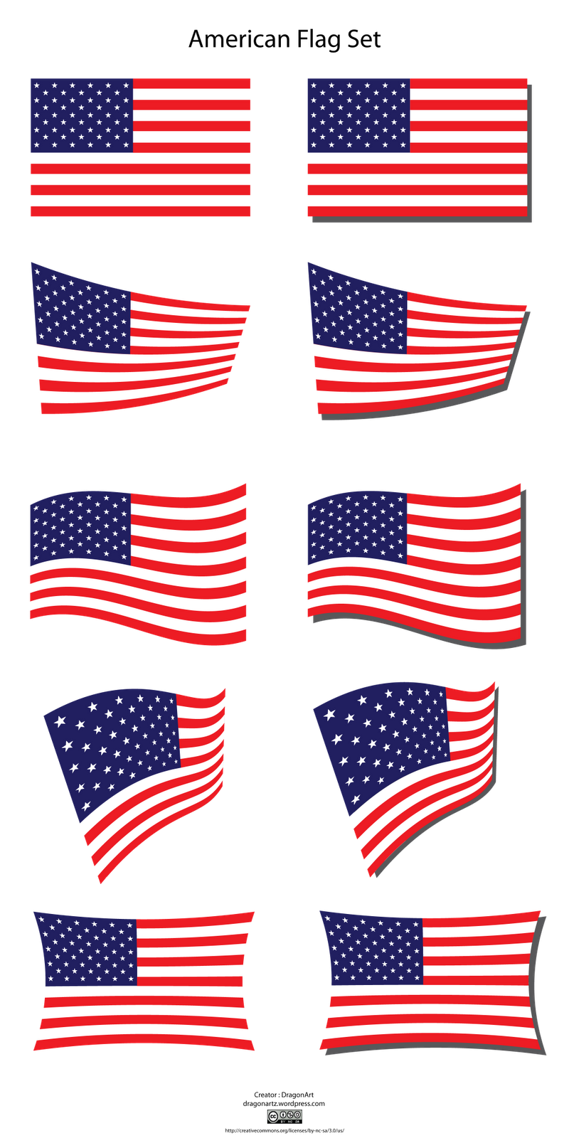 Us flag american flag clipart