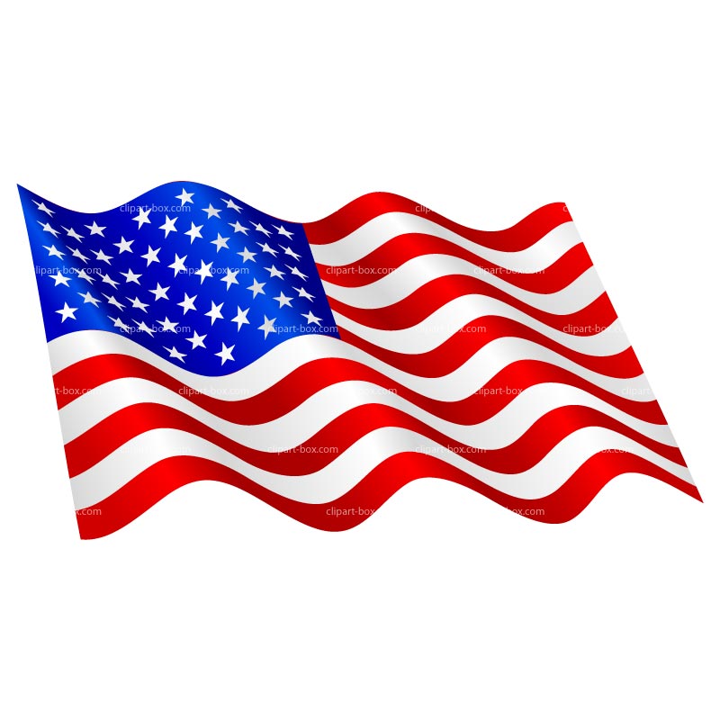 clipart picture of american flag