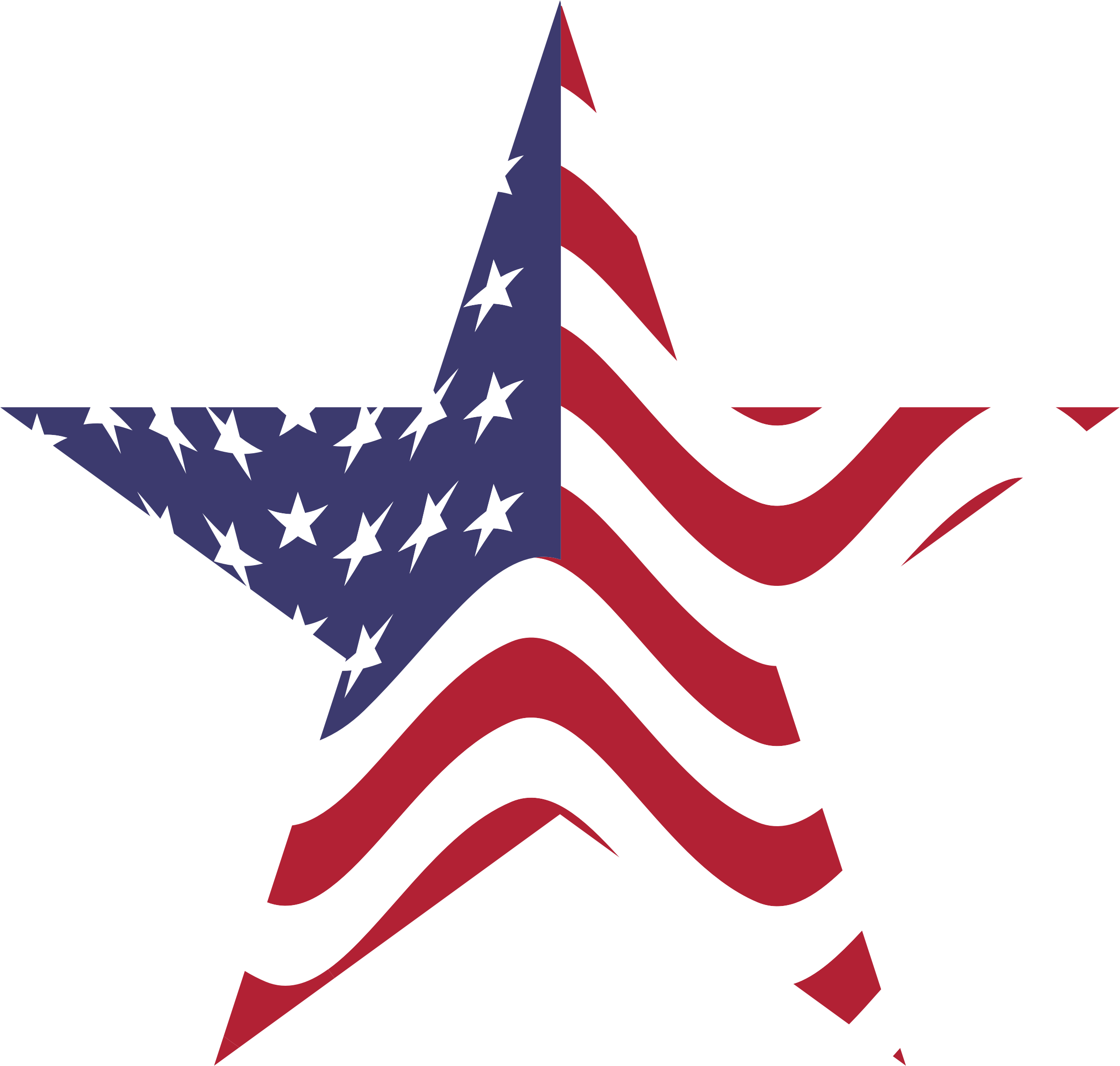 Us flag clipart american flag star