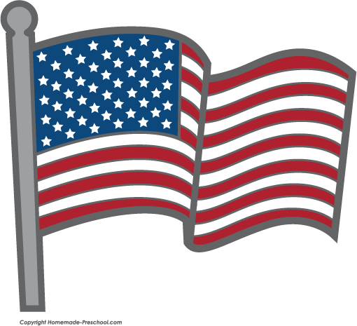 Us flag free american flags clipart 2