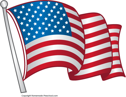 Us flag free american flags clipart