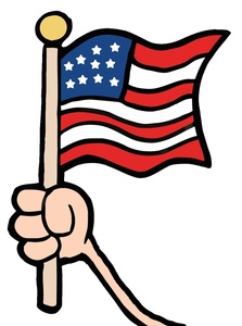Us flag free flag clip art image hand holding an american