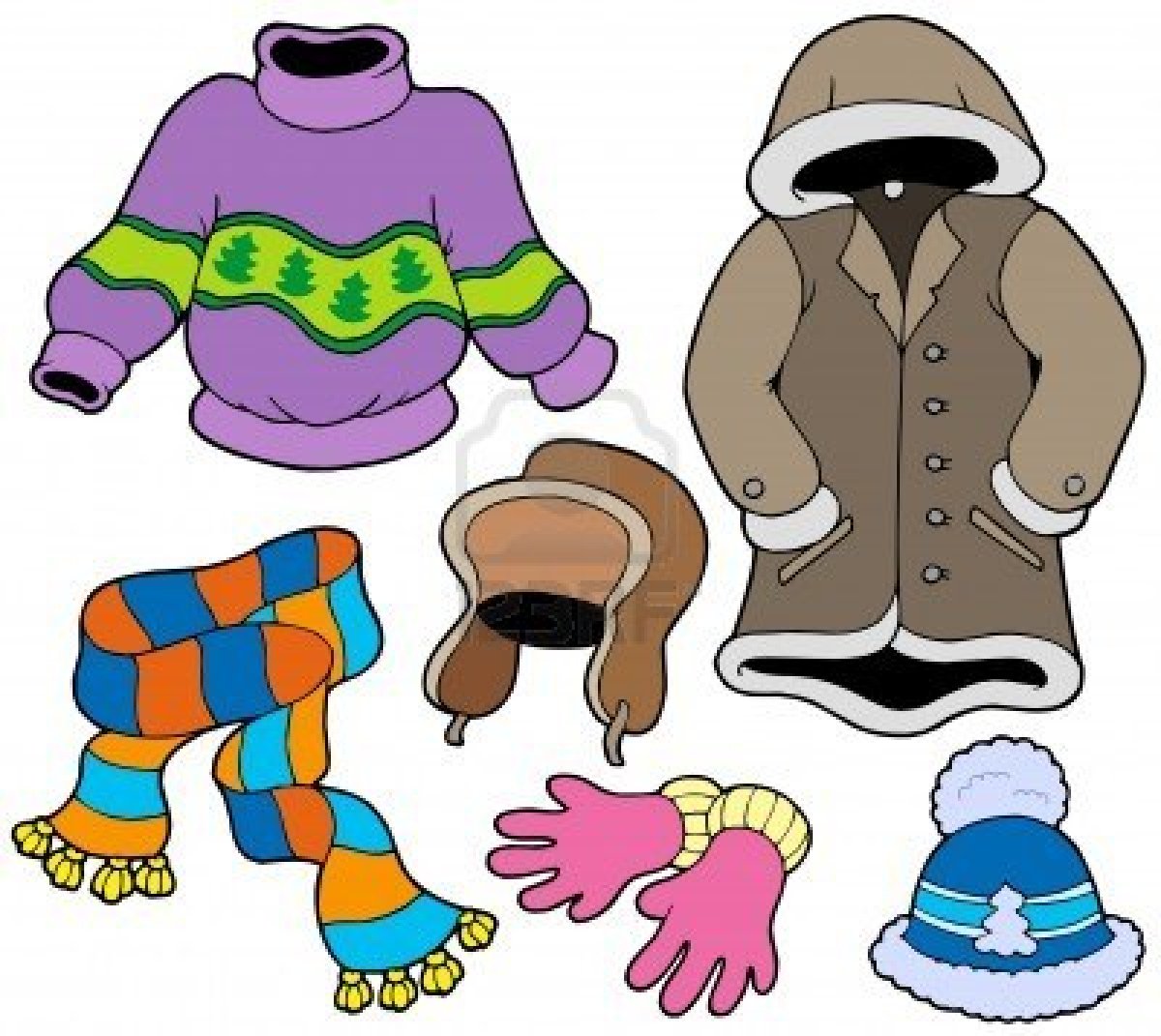 Warm clothing clipart