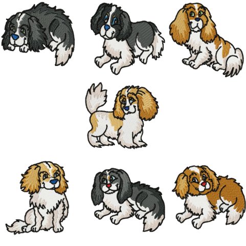 2 dogs clipart kid