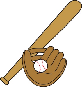 Baseball bat and glove clipart clipartfest