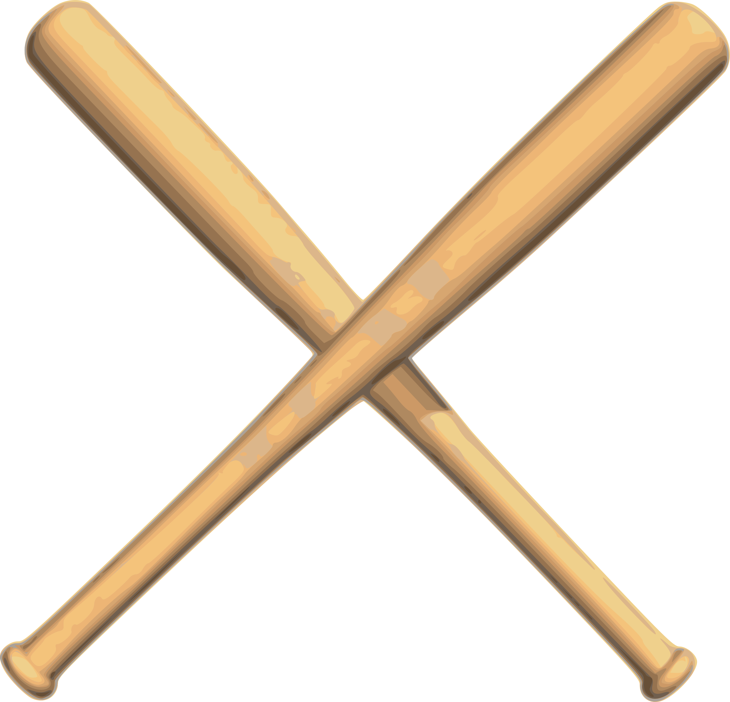 Baseball bat baseball crossed bats clipart