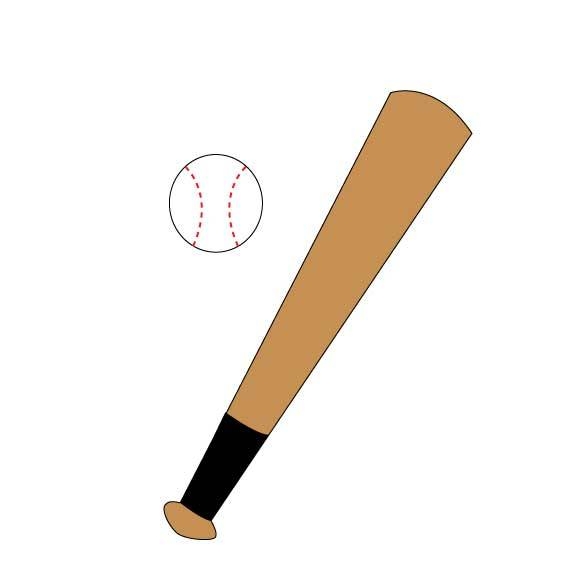 Baseball bat clip art clipart