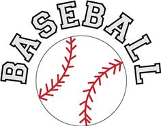 Baseball clip art word digital softball clipart