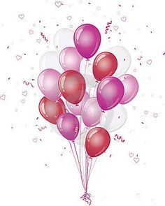 Birthday balloons balloons clip art and silver on