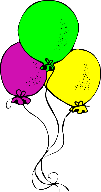Birthday balloons clip art hostted