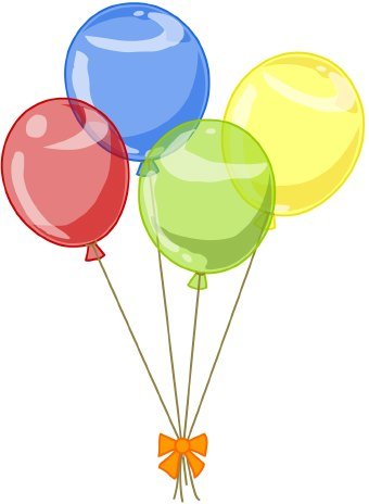 Birthday balloons clipart craft projects 2