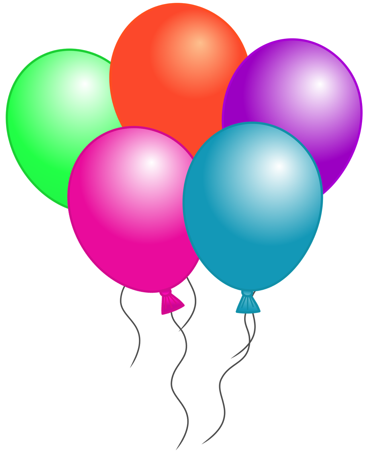 Birthday Balloons Free Birthday Balloon Clip Art Clipart Images 5 