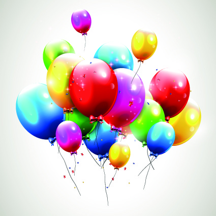Birthday balloons free happy birthday balloon clip art free vector download 5