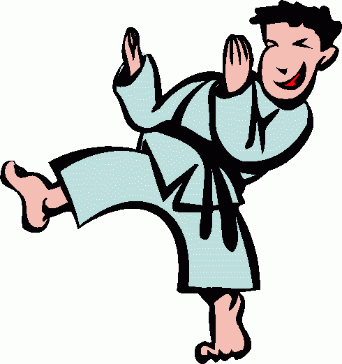 Boy karate clipart kid