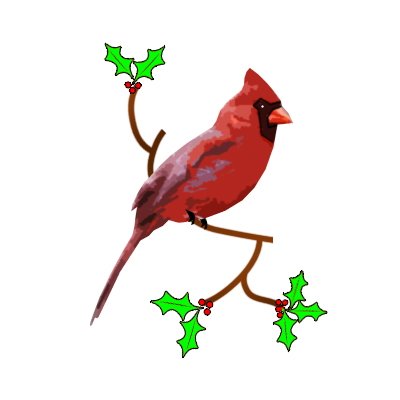 Christmas cardinal clipart kid 2