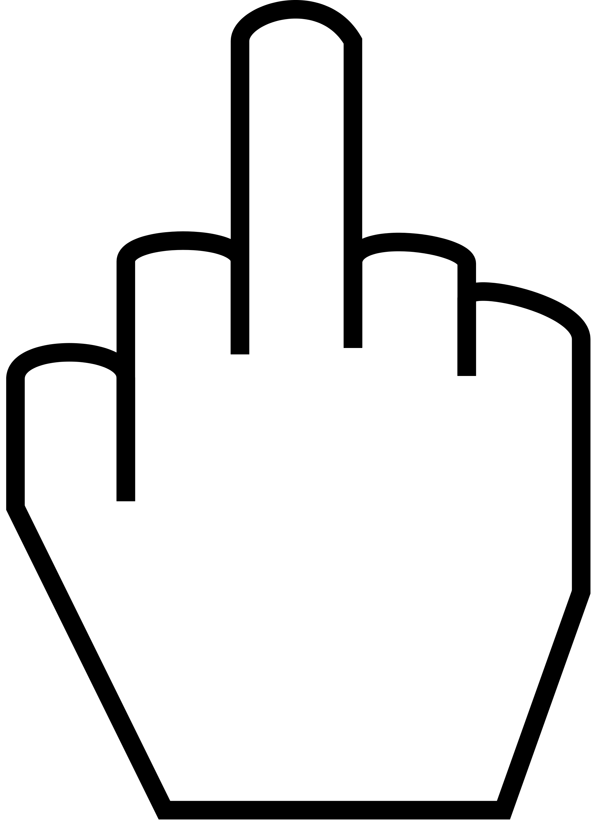 Clip art middle finger 2