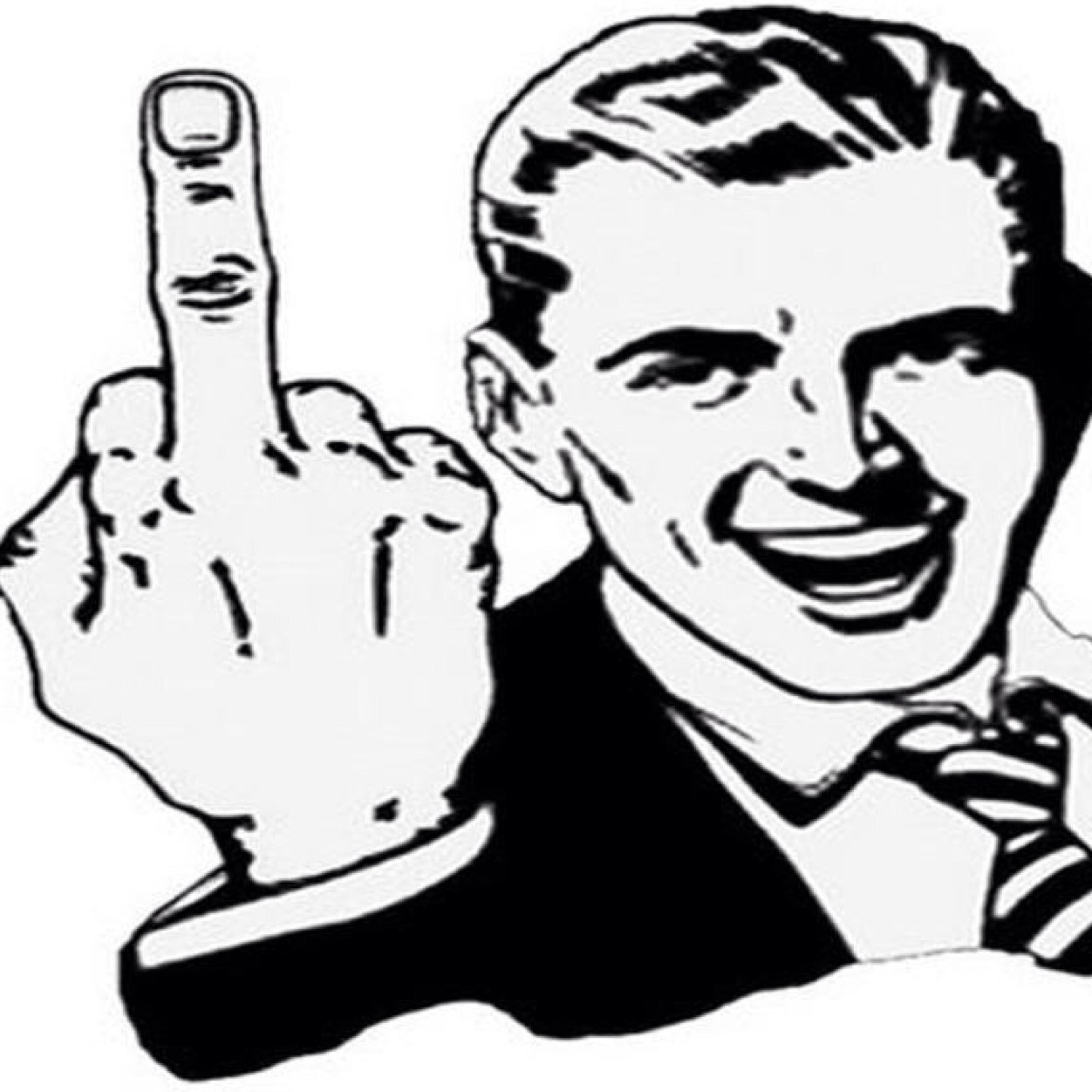 Clip art middle finger 8