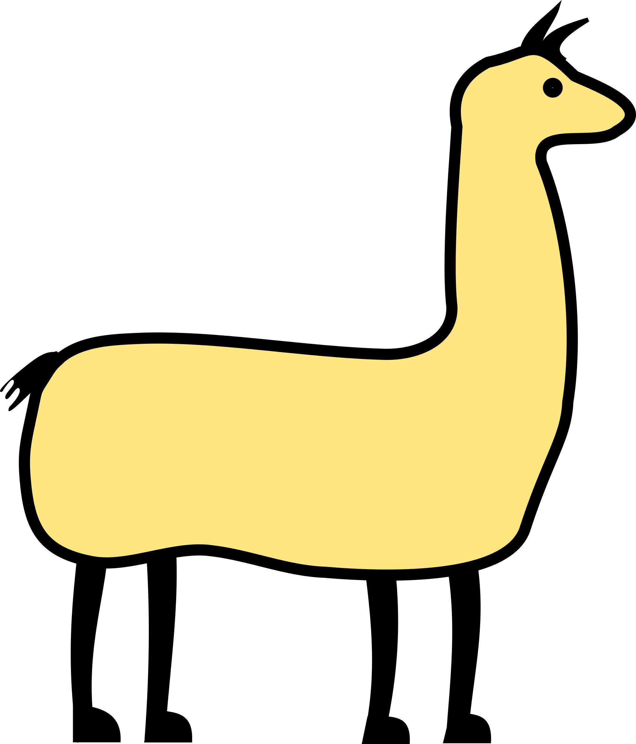 Clipart llama image