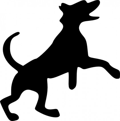 Dogs dog and cat silhouette clip art free