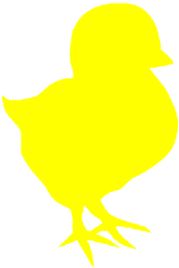 Easter chick clipart 2