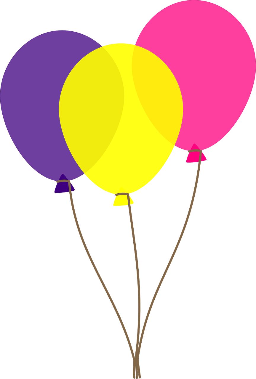 Free birthday balloons clipart 6
