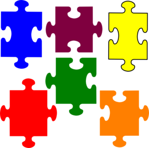 Jigsaw puzzle clip art at vector clip art 2