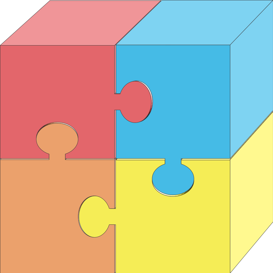 Jigsaw puzzle clip art free clipart