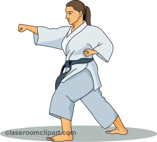 Karate break clipart kid