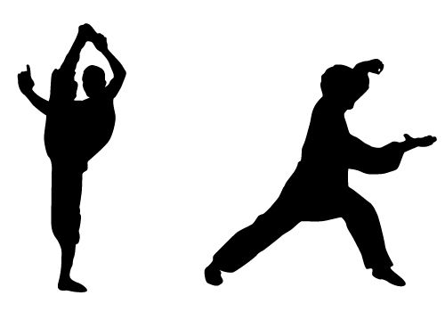 Karate silhouette and vector free download on cliparts