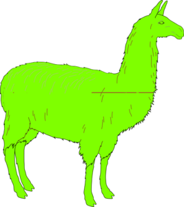 Llama clip art at vector clip art free