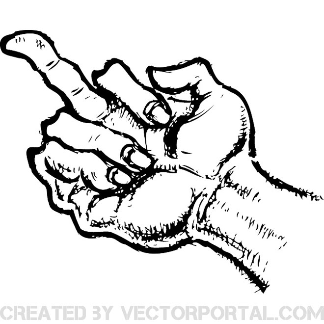 Middle finger clipart free vector graphics freevectors