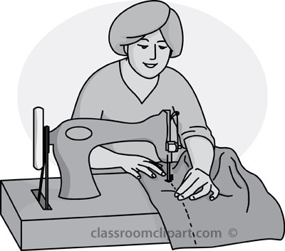 Person sewing clipart clipartfest