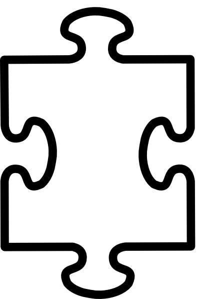 Printable puzzles puzzle piece template and pieces on clip art