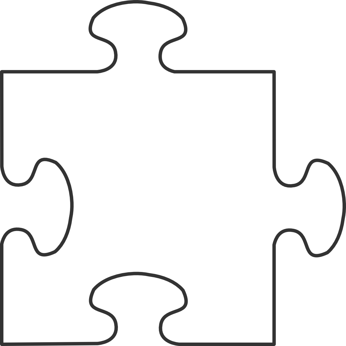 Puzzle piece gallery for animated puzzle clip art image