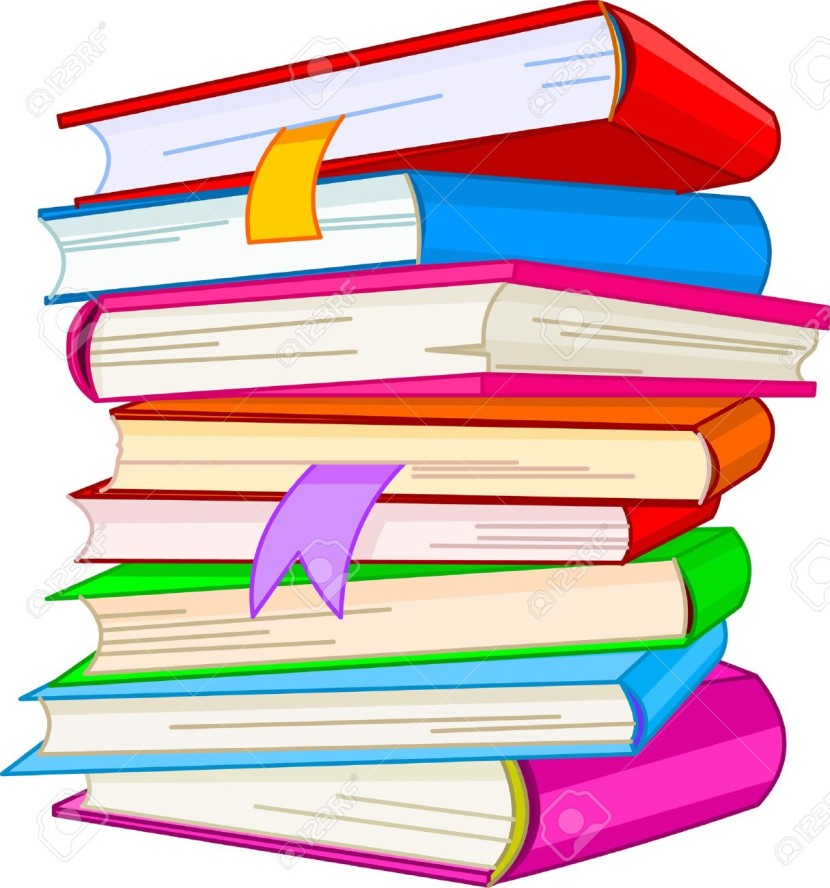 Stack of books clipart 4