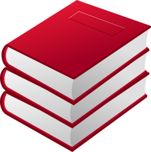 Stack of books clipart black and white red pile clip art