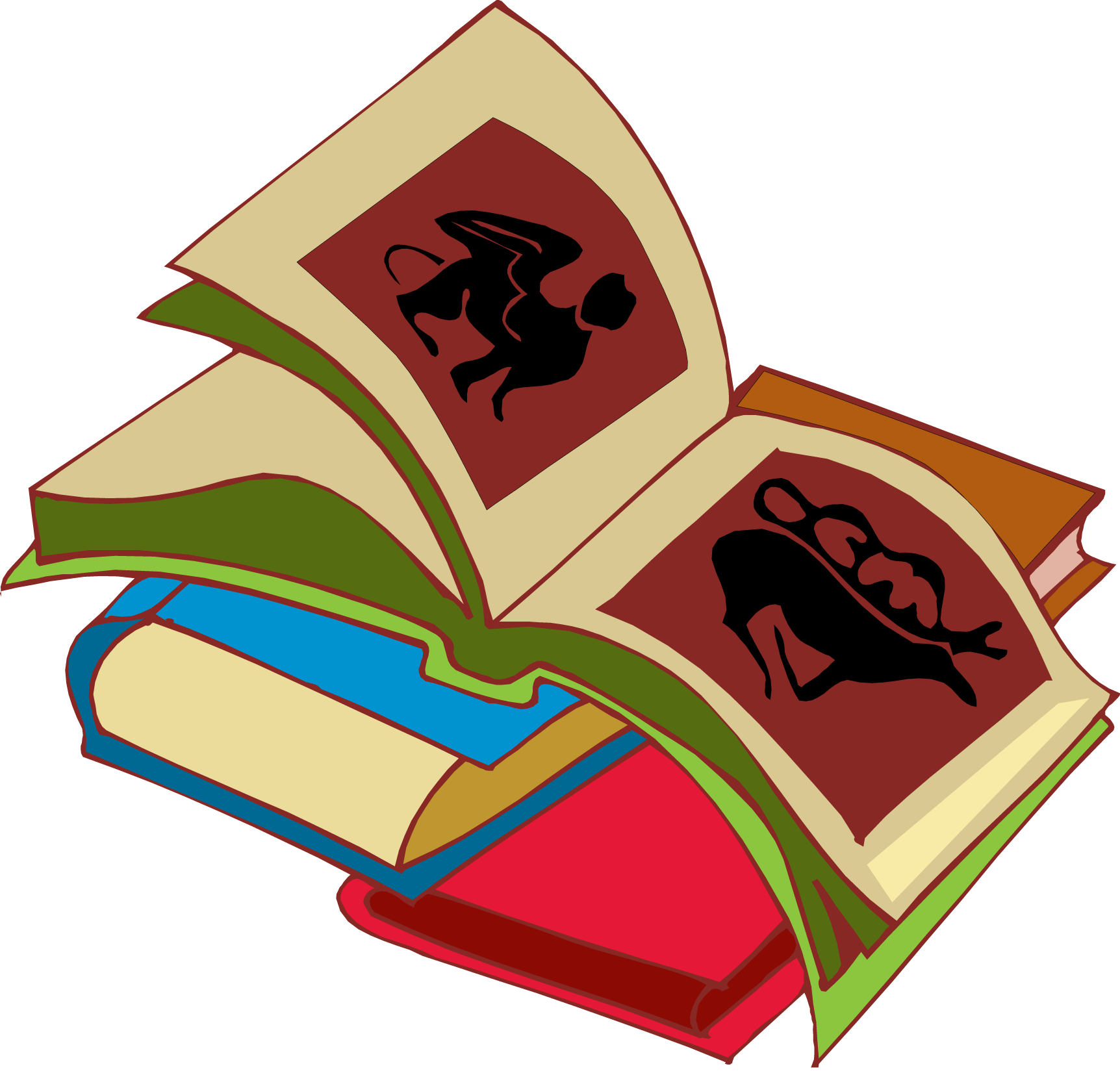 Stack of books clipart clipart