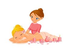 Stock illustrations clip art and massage on