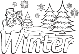 Winter clip art on vintage winter and 2