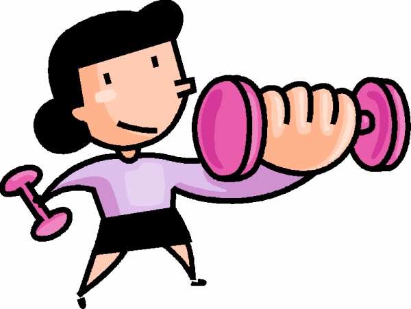 Woman workout clipart kid 2